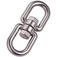 INCREWAY M10 Gancho giratorio de doble extremo de acero inoxidable 304 ojo a ojo giratorio anillo conector